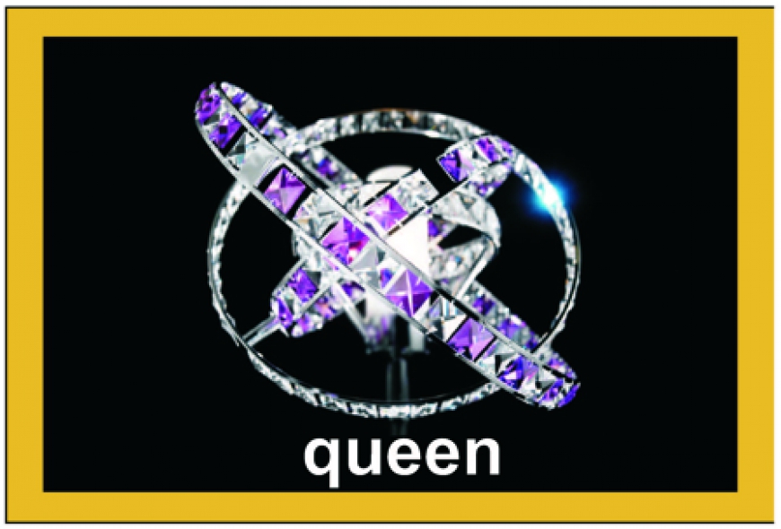 Queen, unique crystal lighting fixture